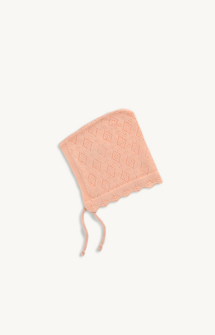 Pointelle Knit bonnet