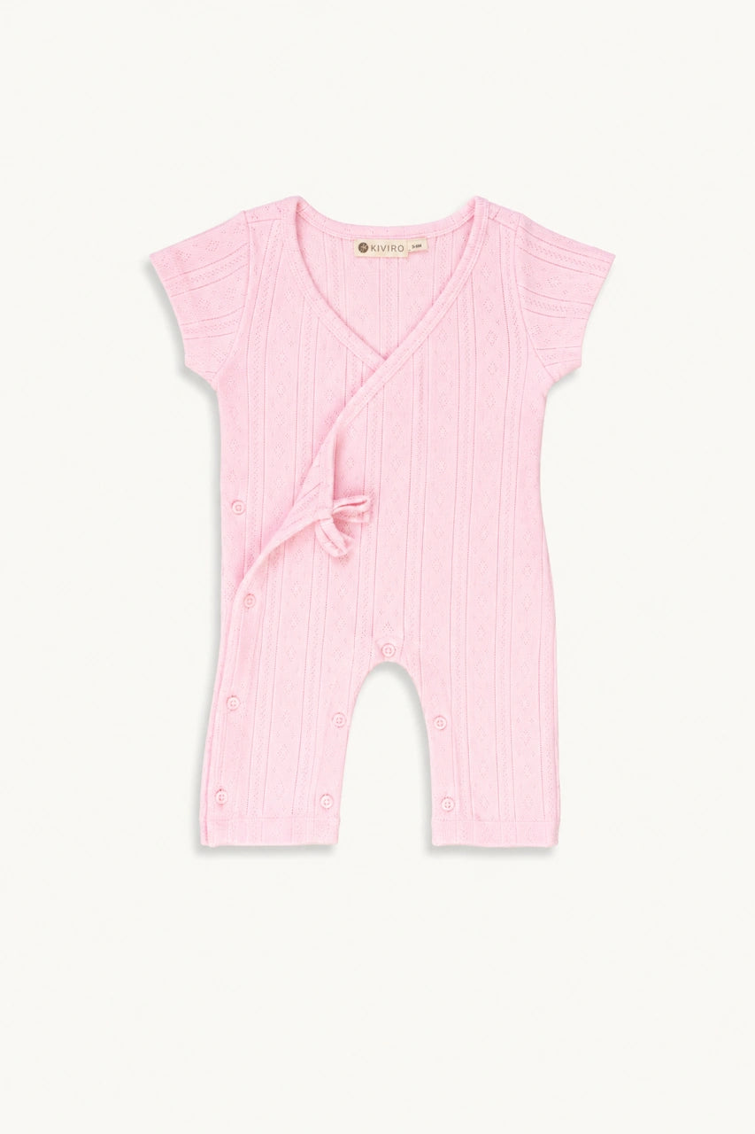 Pointelle Knit Romper