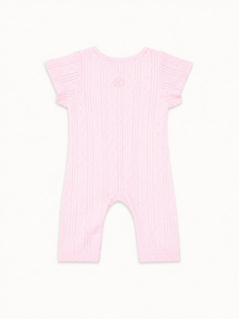 Pointelle Knit Romper
