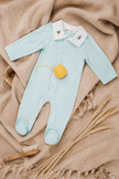 Hand-Embroidered Cotton Bodysuit