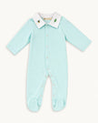 Hand-Embroidered Cotton Bodysuit